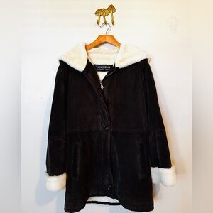 Wilsons Leather Penny Lane Y2K Boho Suede Coat